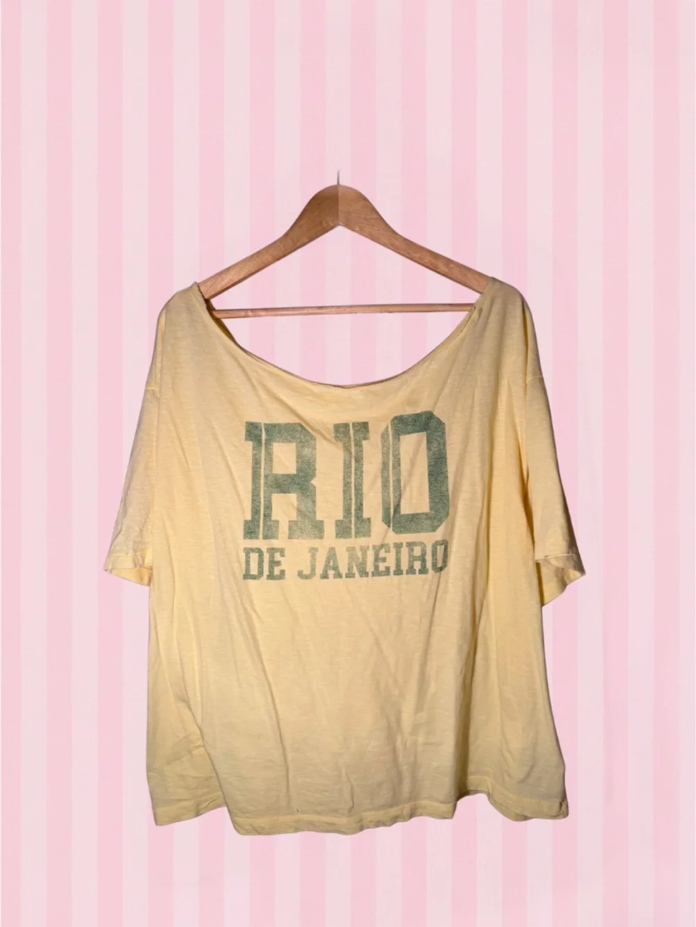 aerie Rio De Janeiro Graphic Tee - Pale Yellow